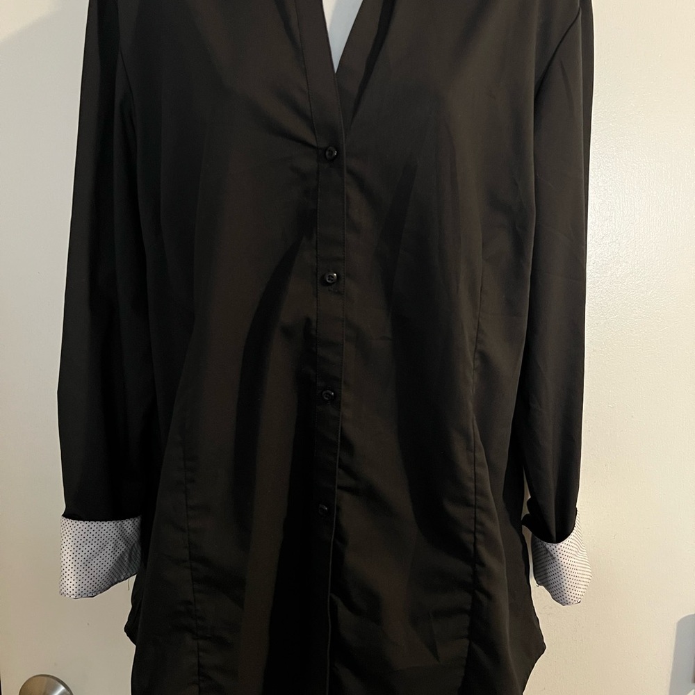 Elegant Black Button-Down Shirt